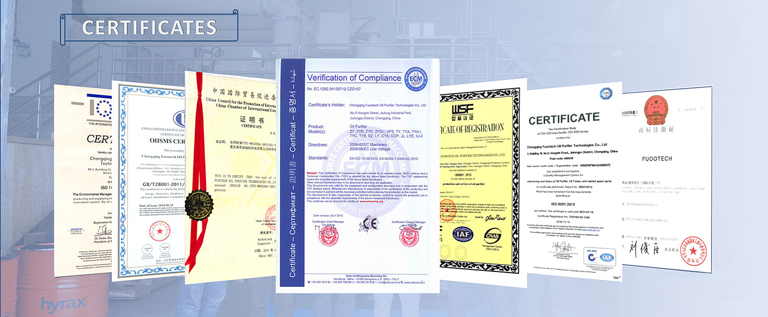 Certificates- FUOOTECH