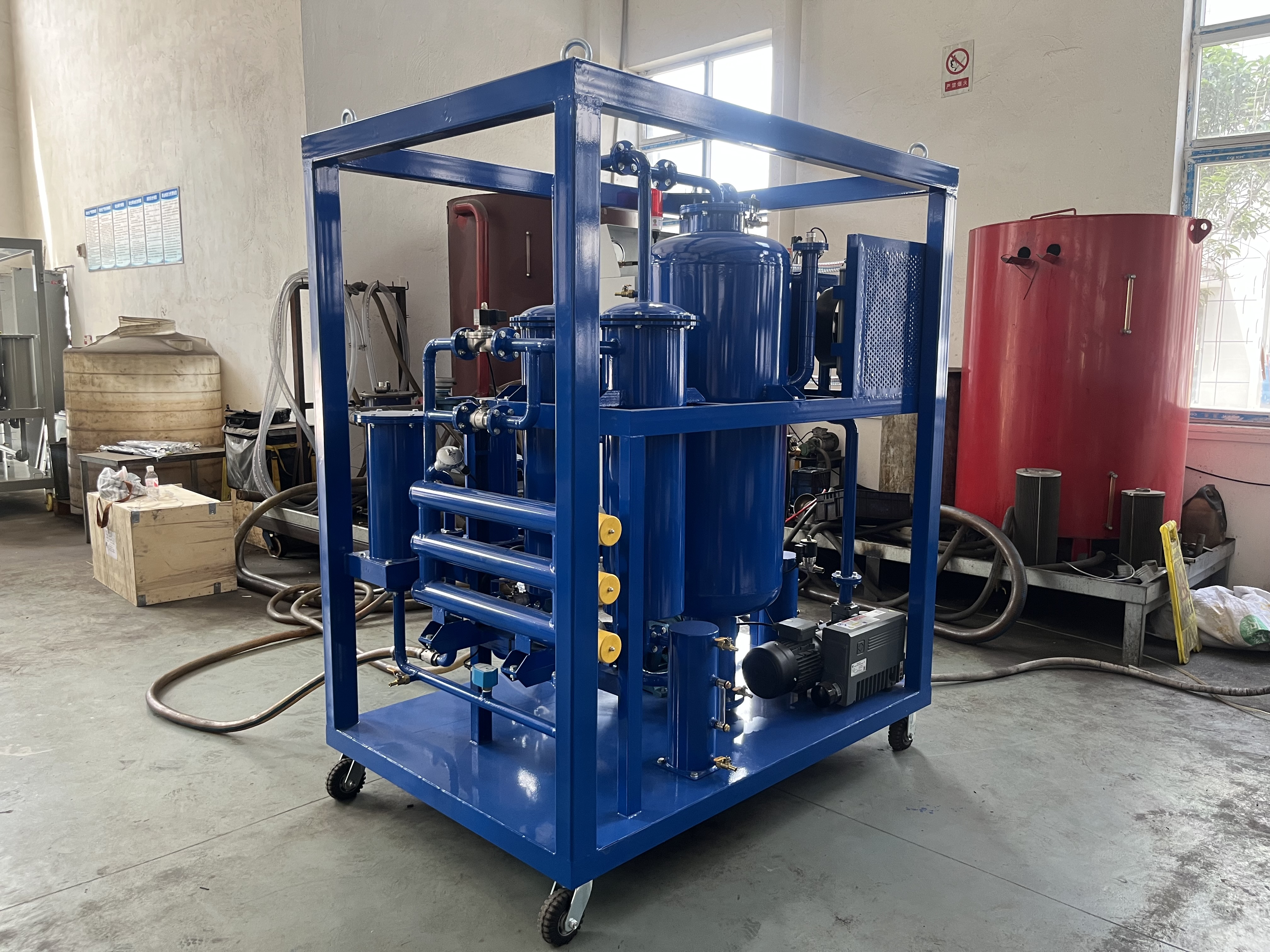 FTY-30 1800L/H Vacuum Used Turbine Oil Recycling Machine For Nigeria Customer Was Finished Testing Sucessfully !