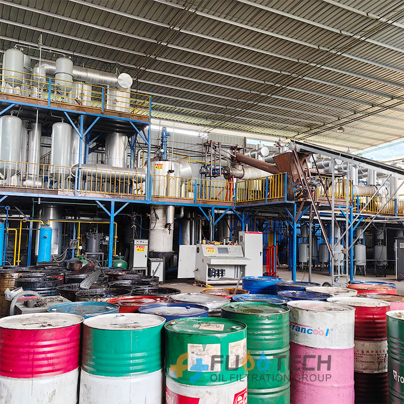 2024 New Technology Automatic Control Engine Oil Refining Machinery Waste Oil Distillation Plant