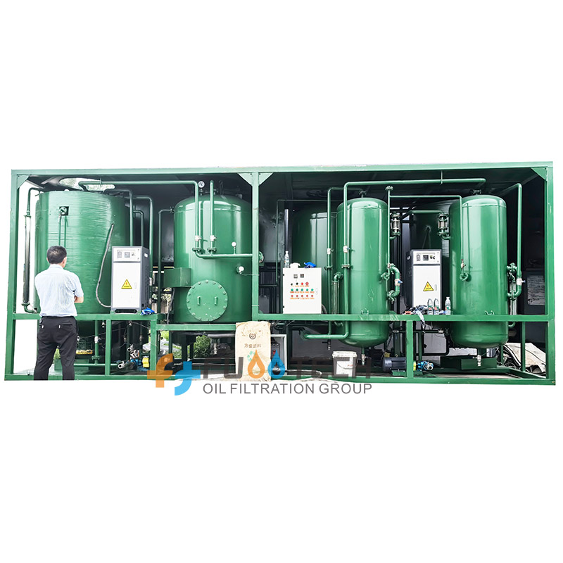 FUOOTECH Cutting Oil/Rail Oil/Tire Pyrolysis Oil Purification Systems Oil Regeneration Machine
