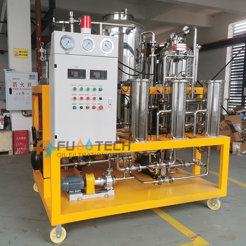 TYS-5 5Ton/day Olive Oil Corn Oil / Used Cooking Oil Decoloration Filtration Machine