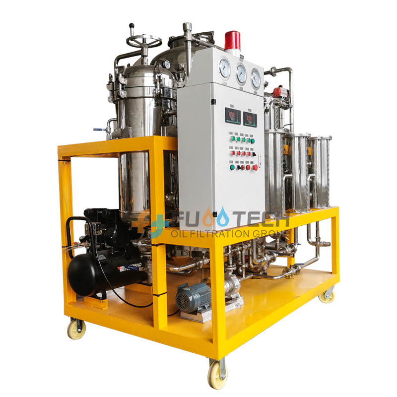 Multi-function Oil Filtration and Decoloring System for Remove Water, Particles, Alcohol