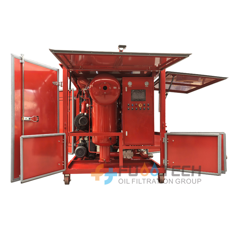 FUOOTECH ZYD-T-W Fully Enclosed Vacuum Transformer Oil Filtration Machine Oil Purifier