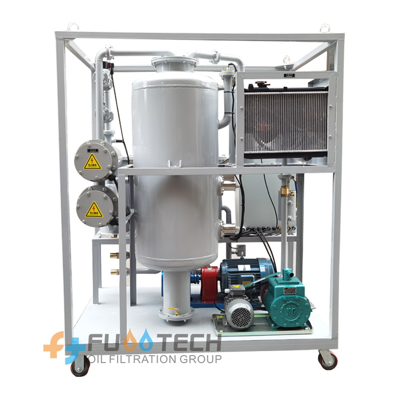 FUOOTECH Mobile Lubricant Dewatering Oil Purifier Hydraulic Oil Purification Plant Lube Oil Purifier