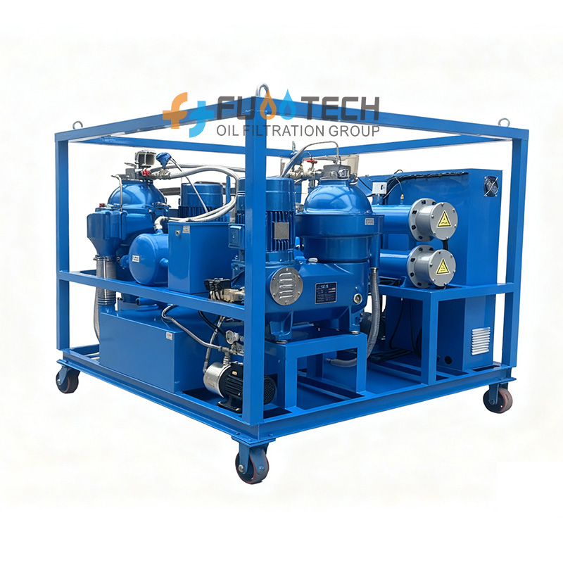 FCF-3000 3000L/H Oil Water Separator Gasoline Diesel & Marine Heavy Fuel Centrifugal Oil Purification Machine