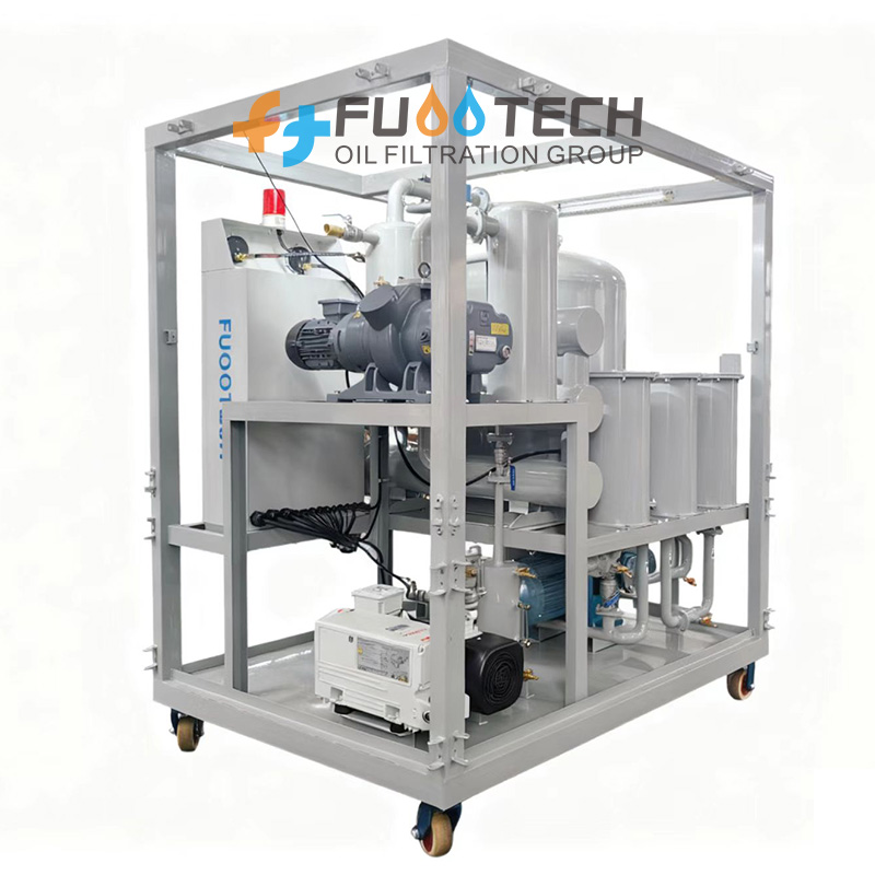 FUOOTECH Double Stage Vacuum Dehydration Degasification Transformer Oil Purifier