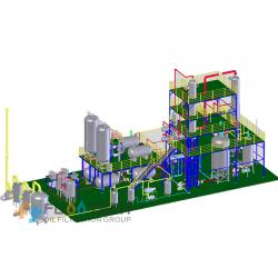 FS-HDM-1 5Tons/day oil recycling machine oil refining machinery waste oil distillation & re-refining plant