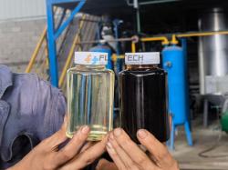 FS-HDM-3 oil recycling machines used oil pyrolysis plant converting waste engine oils to base oil/diesel oil